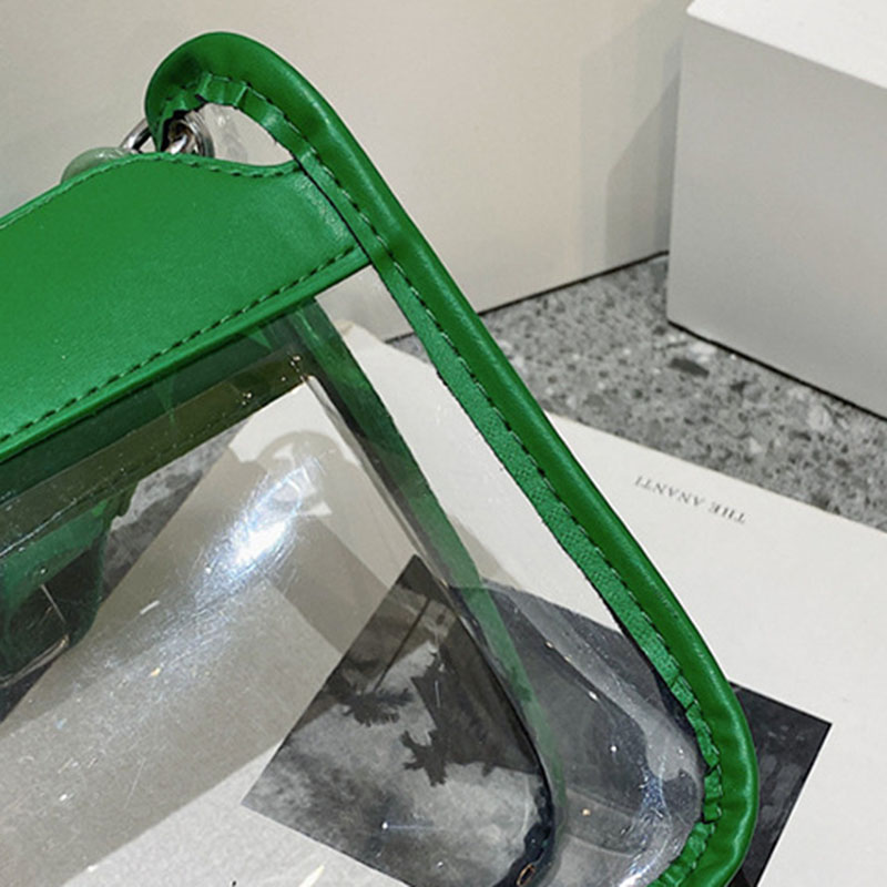 Women's Clear Chain Crossbody Bag