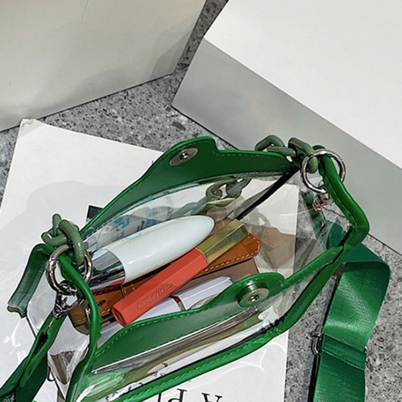 Women's Clear Chain Crossbody Bag
