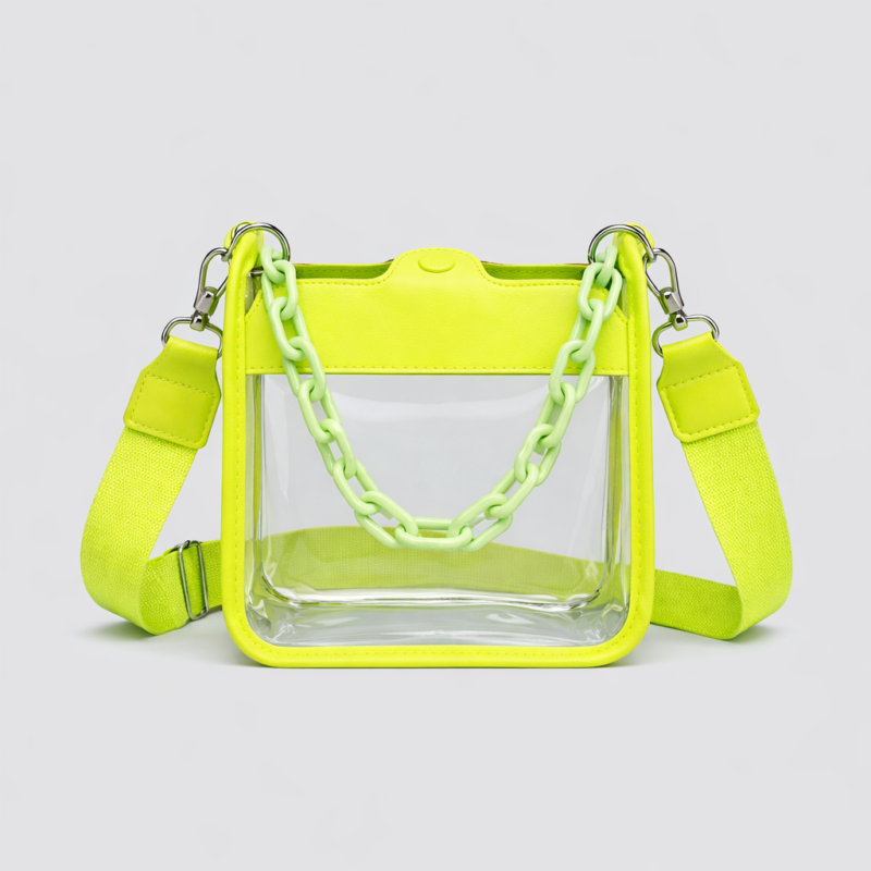 Women's Clear Chain Crossbody Bag