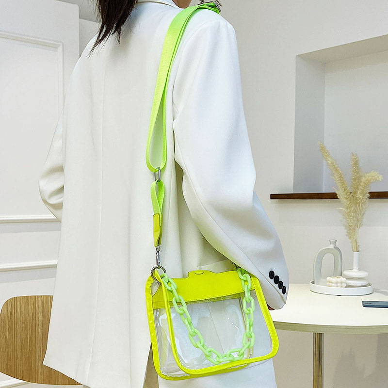 Women's Clear Chain Crossbody Bag