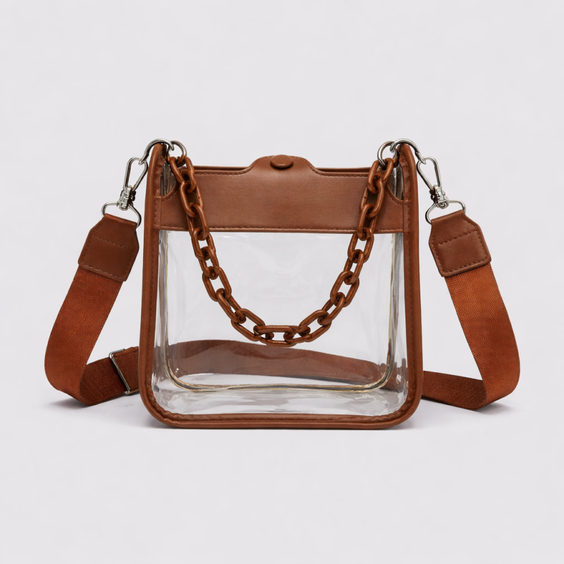 Women's Clear Chain Crossbody Bag