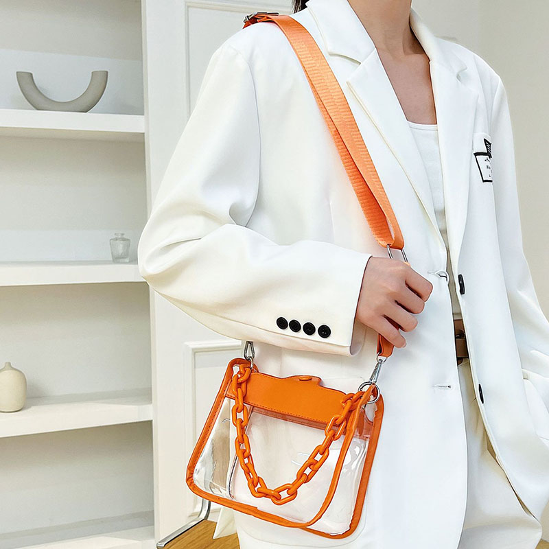 Women's Clear Chain Crossbody Bag