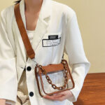 Women's Clear Chain Crossbody Bag