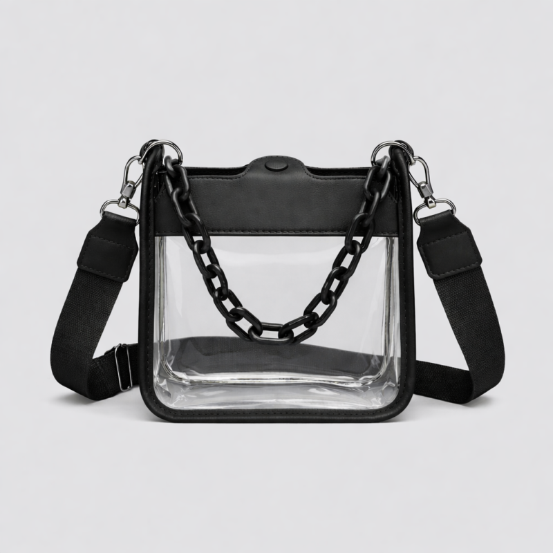 Women's Clear Chain Crossbody Bag