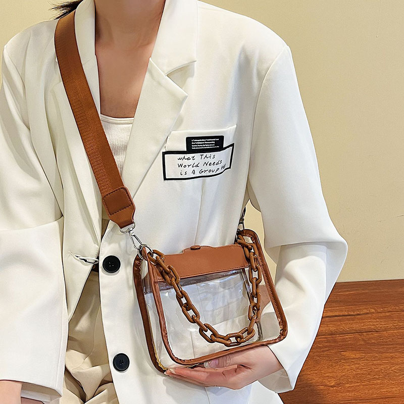 Women's Clear Chain Crossbody Bag
