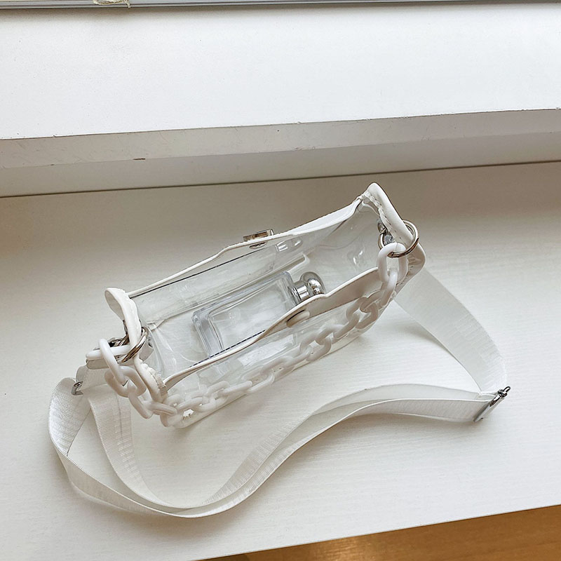 Women's Clear Chain Crossbody Bag