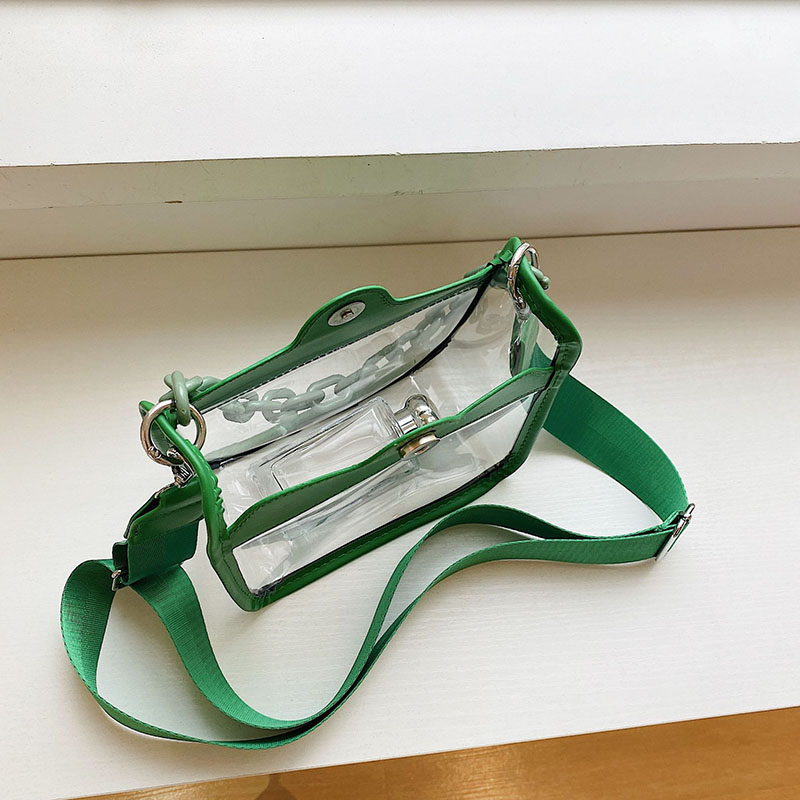 Women's Clear Chain Crossbody Bag