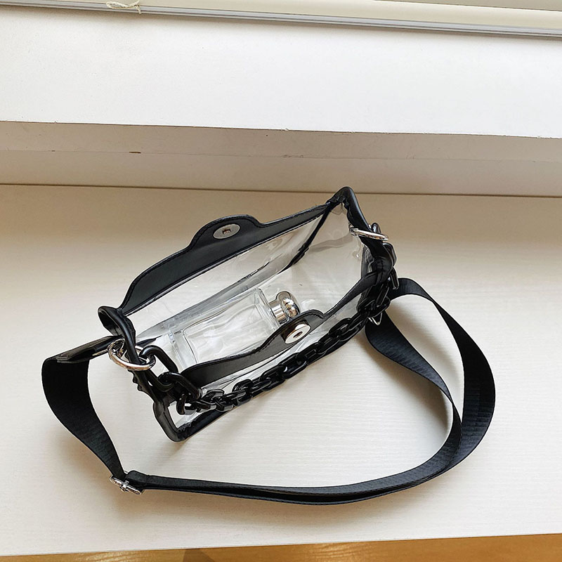 Women's Clear Chain Crossbody Bag