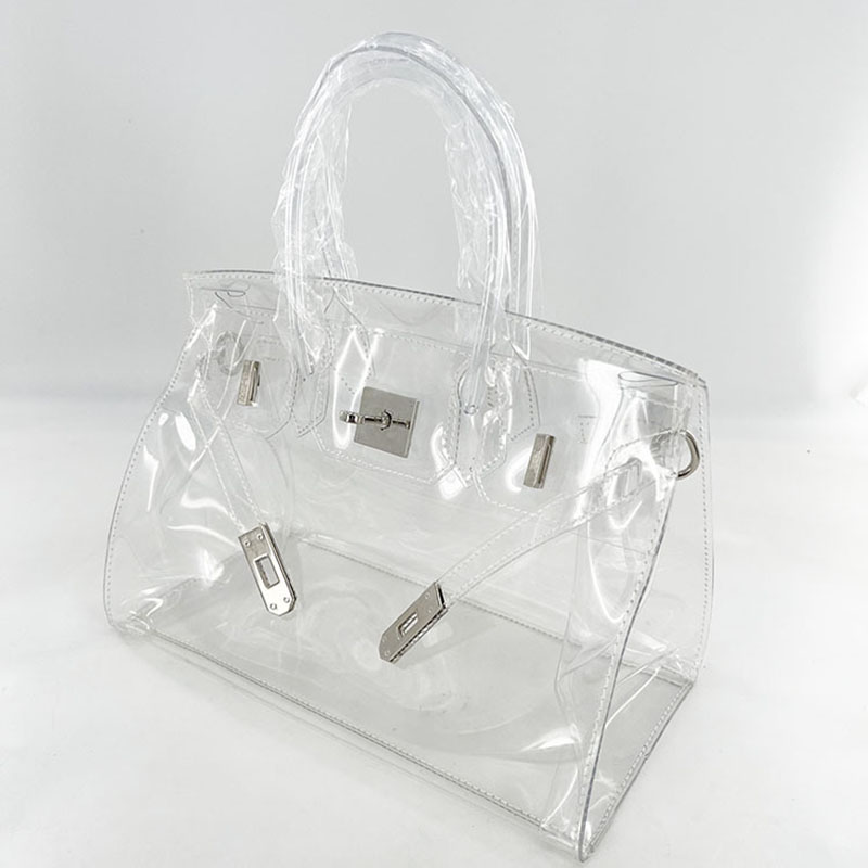 Women's Clear Stadium Approved Top Handle Bags with Shoulder Strap