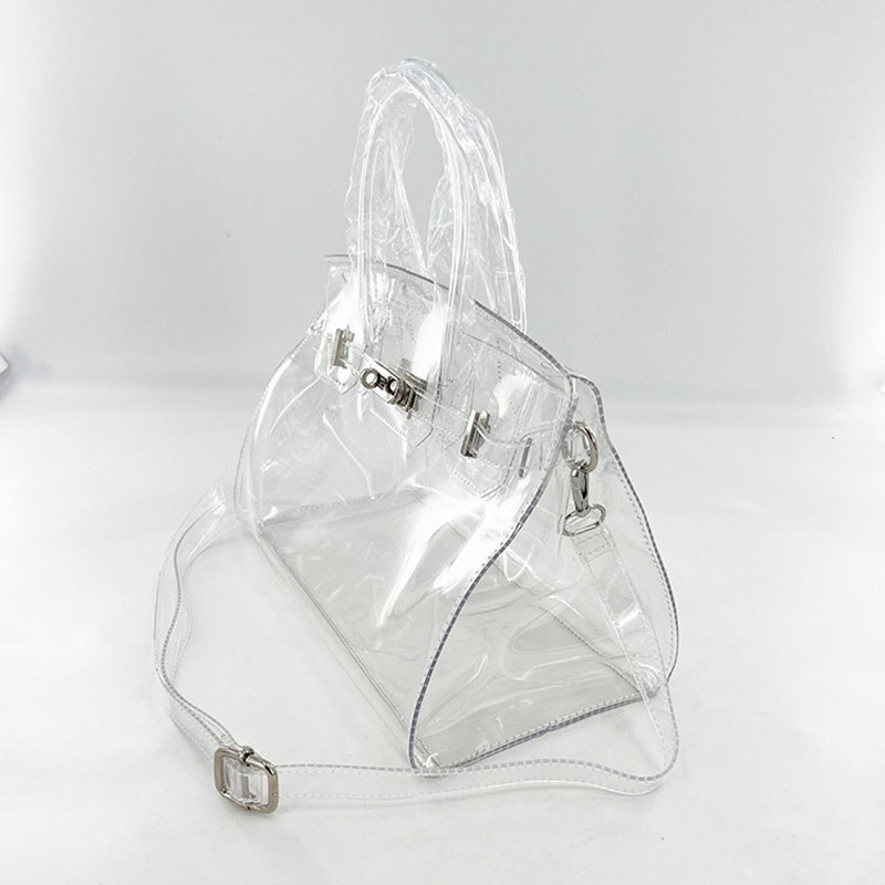 Women's Clear Stadium Approved Top Handle Bags with Shoulder Strap