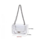 Women's Clear Stadium Approved Chain Shoulder Bag
