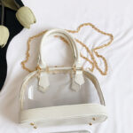 Women's Clear Stadium Approved Chain Top Handle Bag