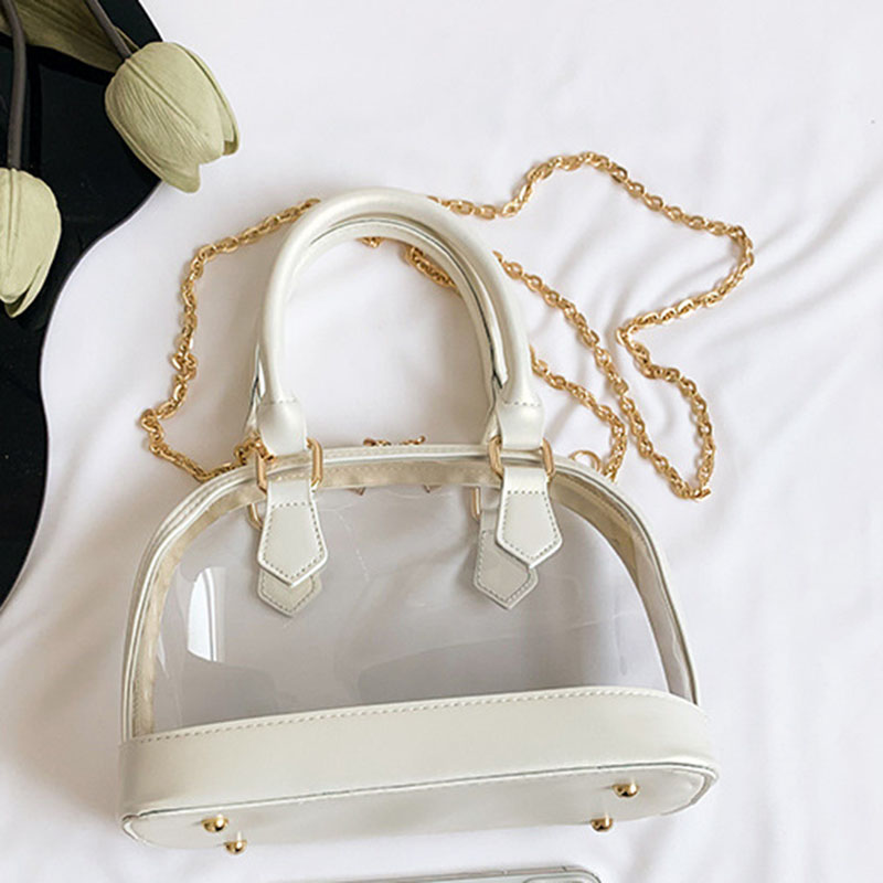 Women's Clear Stadium Approved Chain Top Handle Bag
