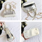 Women's Clear Stadium Approved Chain Top Handle Bag