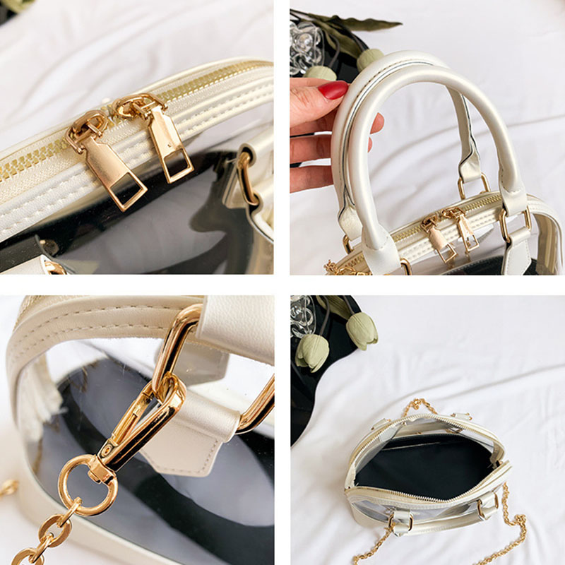 Women's Clear Stadium Approved Chain Top Handle Bag