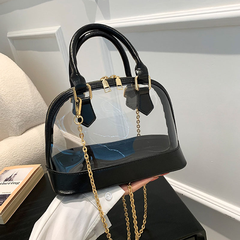 Women's Clear Stadium Approved Chain Top Handle Bag