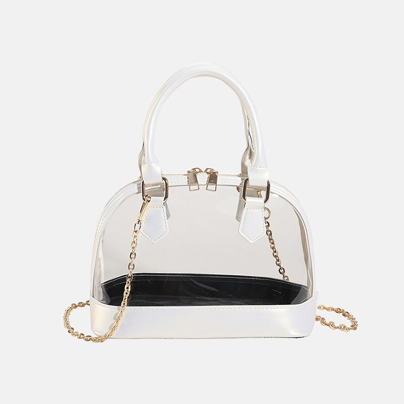 Women's Clear Stadium Approved Chain Top Handle Bag