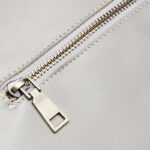 Women's Full-Grain Leather Buckle Shoulder Tote Bag