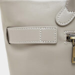 Women's Full-Grain Leather Buckle Shoulder Tote Bag