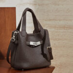 Women's Full-Grain Leather Drawstring Buckle Bucket Handbags with Shoulder Crossbody Strap