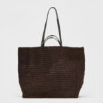 Women's Large Straw Woven Shoulder Tote