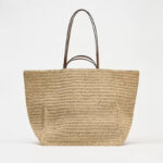 Women's Large Straw Woven Shoulder Tote
