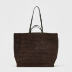 Women's Large Straw Woven Shoulder Tote