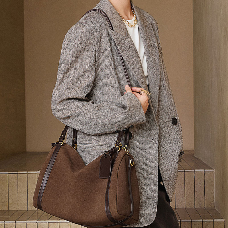 Sac à bandoulière en cuir pour femmes avec fermeture à glissière et bandoulières