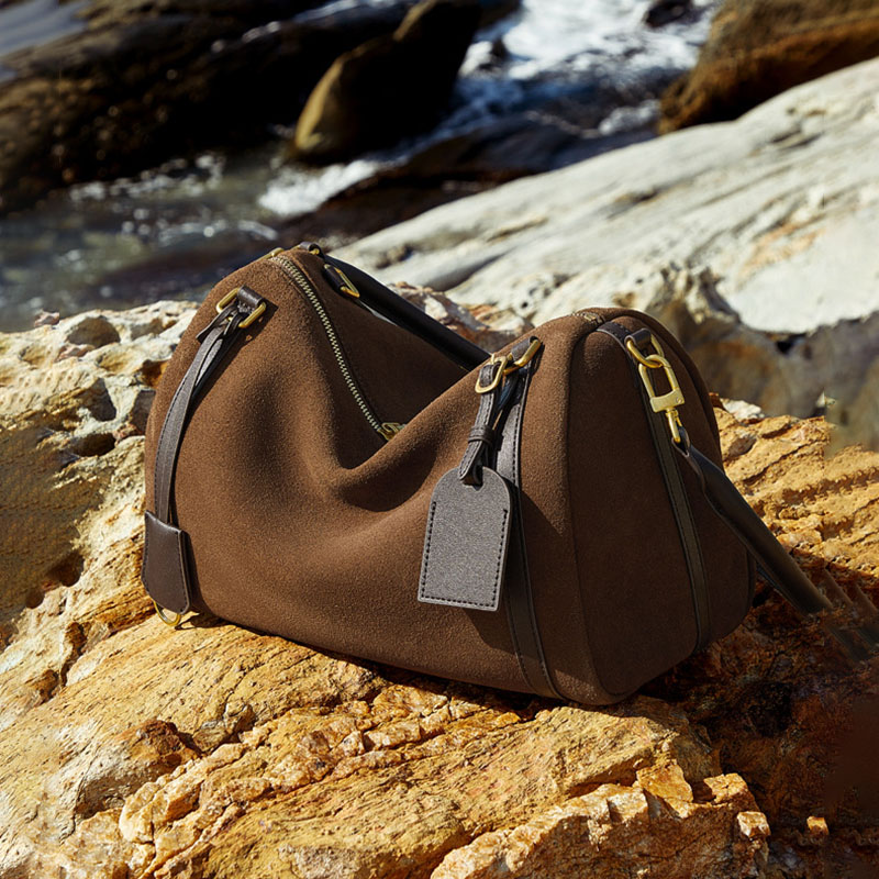 Sac à bandoulière en cuir pour femmes avec fermeture à glissière et bandoulières