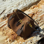 Sac à bandoulière en cuir pour femmes avec fermeture à glissière et bandoulières