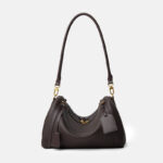 Sac à bandoulière en cuir pour femmes avec fermeture à glissière et bandoulières