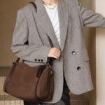 Sac à bandoulière en cuir pour femmes avec fermeture à glissière et bandoulières