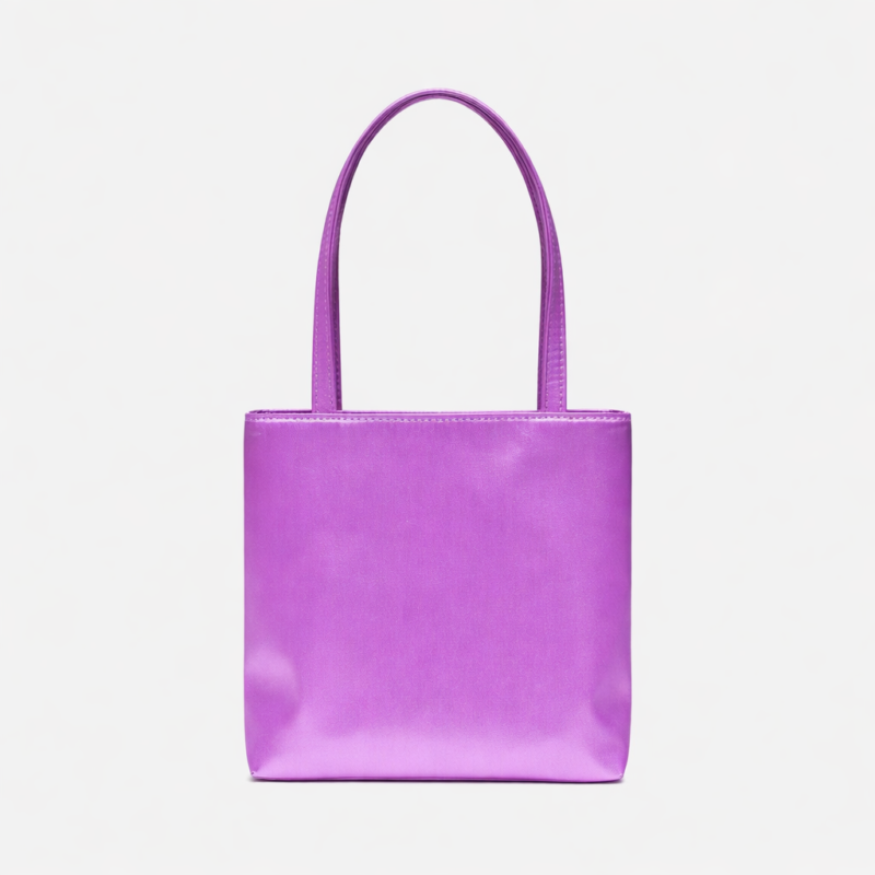 Women's Minimal Mini Satin Tote