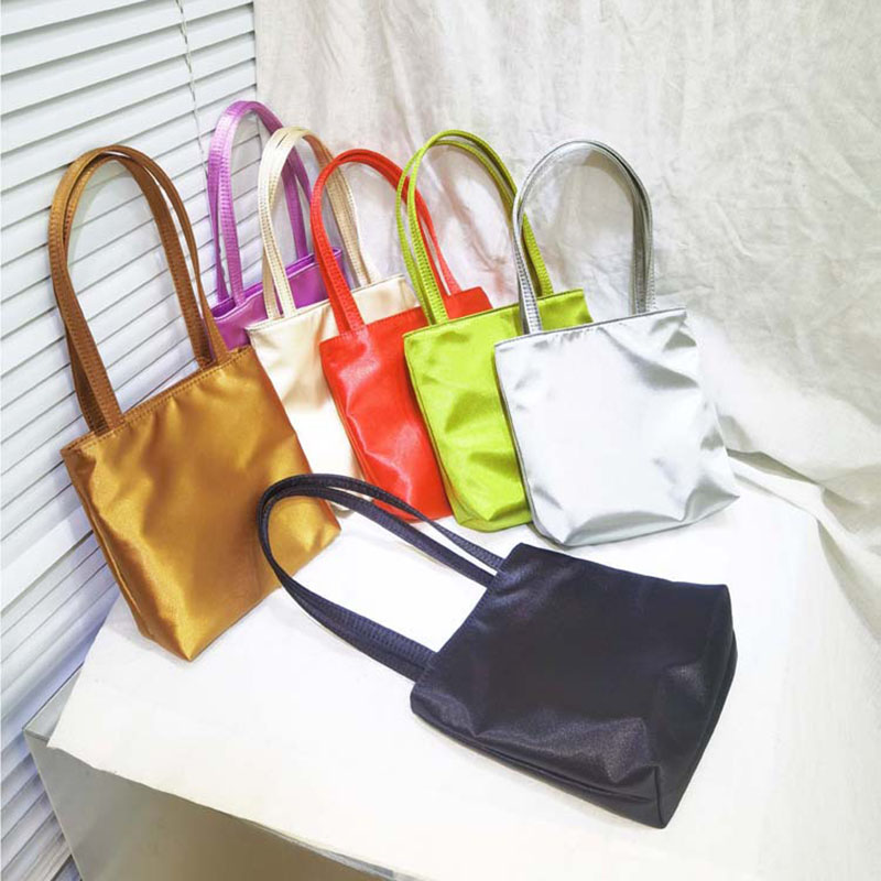 Women's Minimal Mini Satin Tote