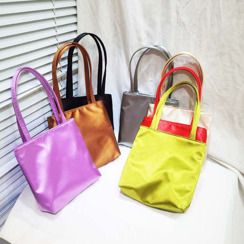 Women's Minimal Mini Satin Tote