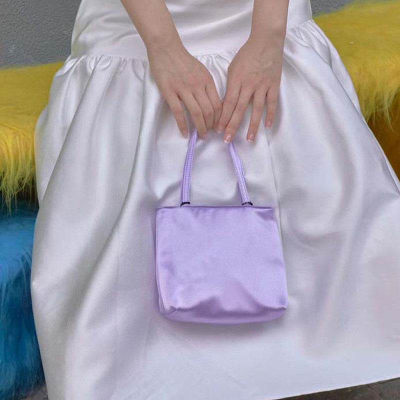 Women's Minimal Mini Satin Tote
