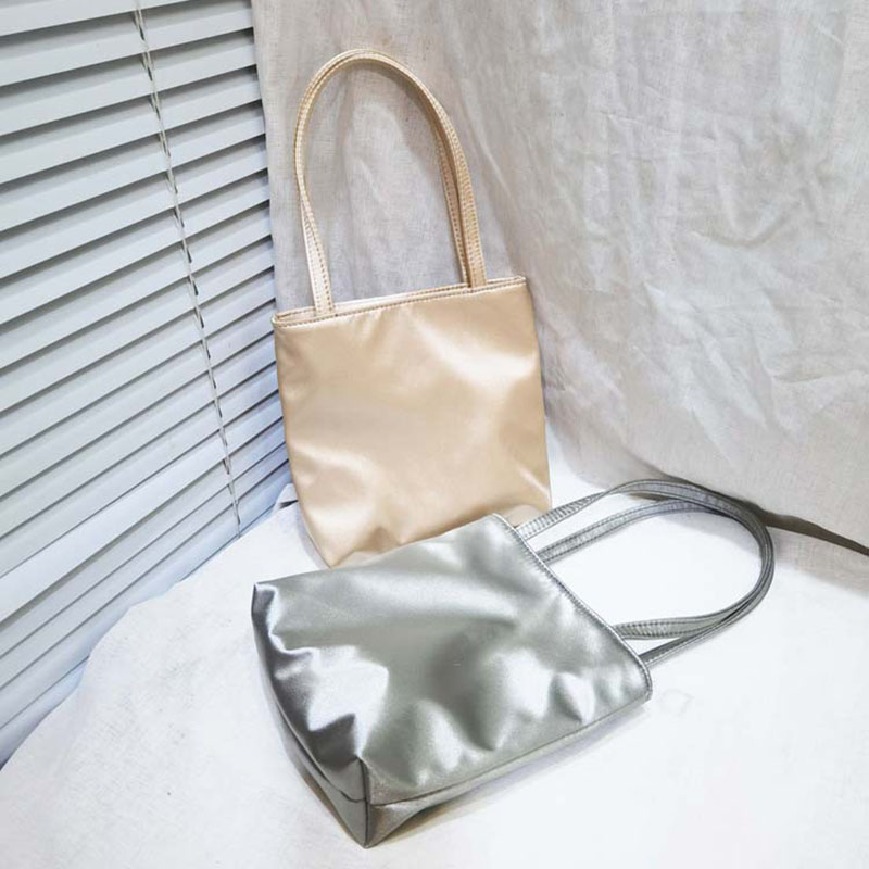Women's Minimal Mini Satin Tote
