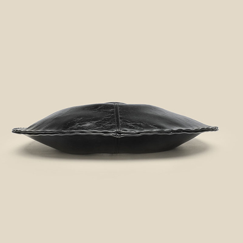 Women's Vegan Leather Studded Shoulder Hobo Bag