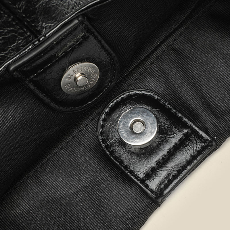 Women's Vegan Leather Studded Shoulder Hobo Bag