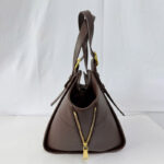 Women's Vegan Leather Zip-Detail Shoulder Tote Bag with Crossbody Strap