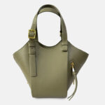 Women's Vegan Leather Zip-Detail Shoulder Tote Bag with Crossbody Strap