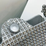 Women's Rhinestone Stadium Approved Clear Chain Crossbody Bag