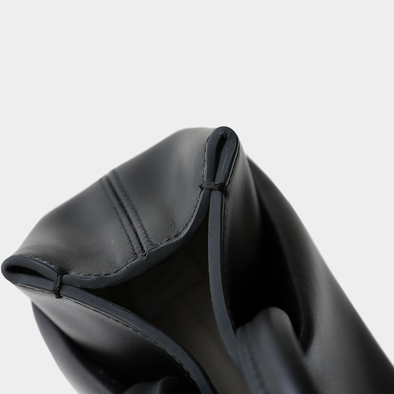 Sac à main supérieur plissé en cuir nuage fendu pour femmes