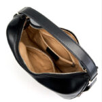 Women's Split Leather Zipper Closure Shoulder Hobo Bag