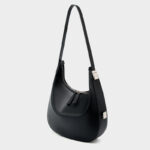 Women's Split Leather Zipper Closure Shoulder Hobo Bag