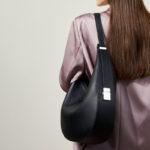 Women's Split Leather Zipper Closure Shoulder Hobo Bag