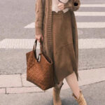 Women's Synthetic Leather Diamond Woven houlder Tote Bag with Magnetic Closure