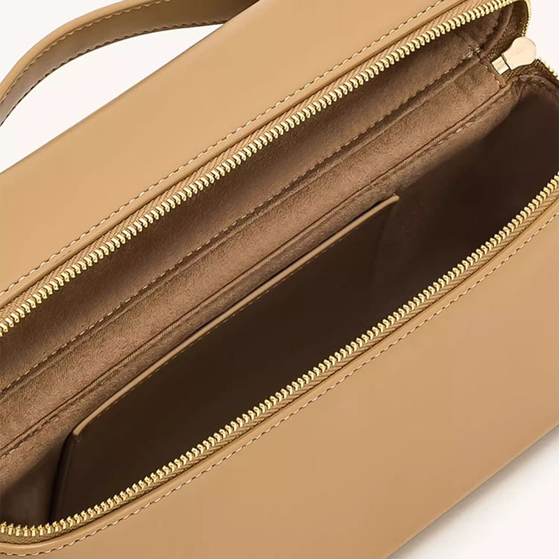 Sac à main en cuir synthétique à fermeture à glissière pour femmes