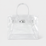 Women's Clear Stadium Approved Top Handle Bags with Shoulder Strap