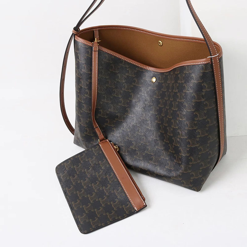 Women's Black Split Leather Printed Crossbody Shoulder Hobo Bag with Small Zipper Pouch